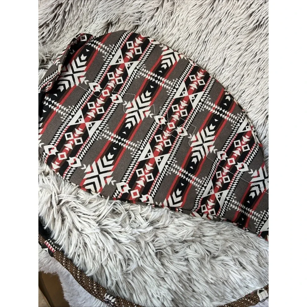 Kavu Aztec Multicolor Rope Sling Bag Brown Black Red‎ School Hiking Gym